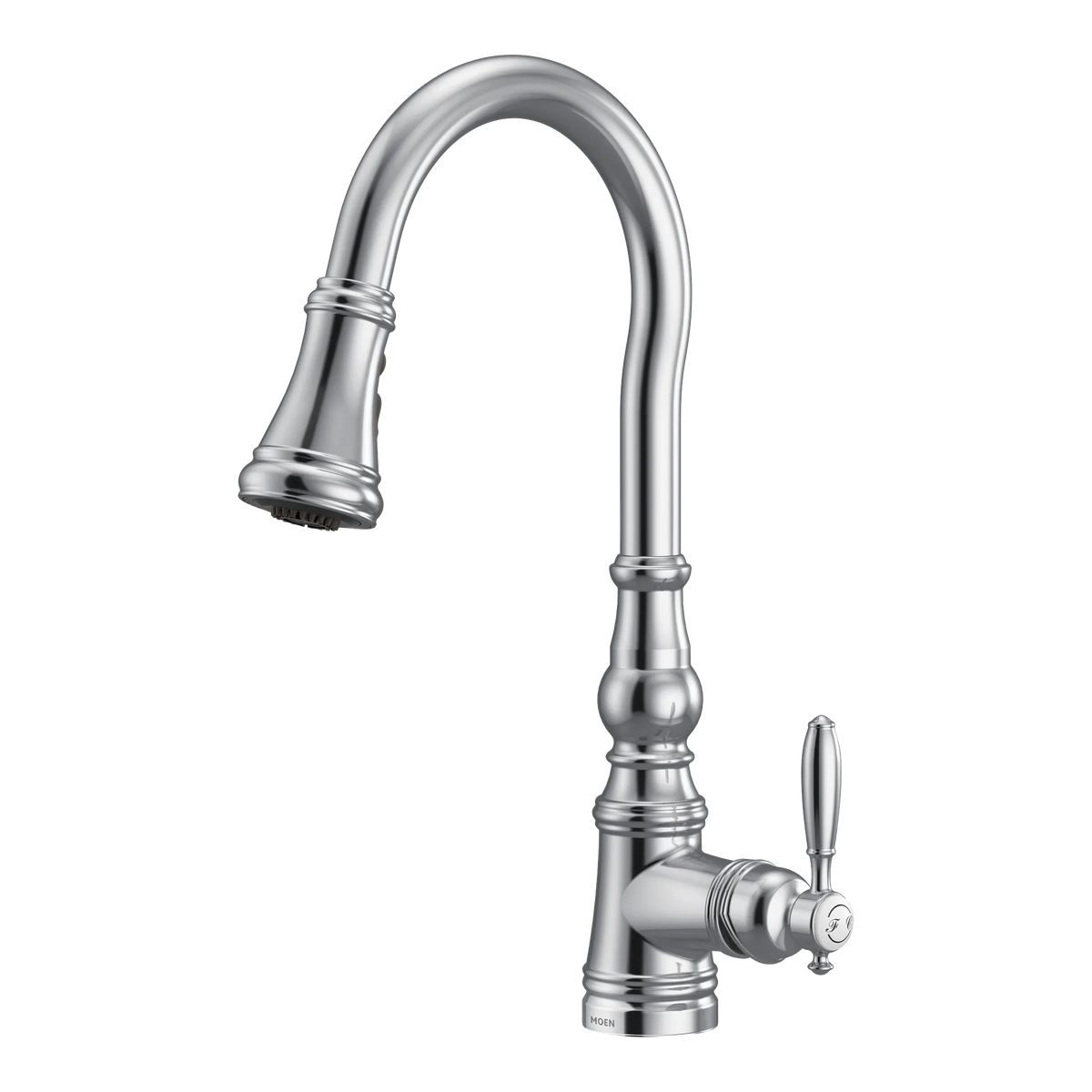 Moen Weymouth Single-Handle High-Arc Pulldown Kitchen Faucet S73004 in Chrome (S73004) - view 2