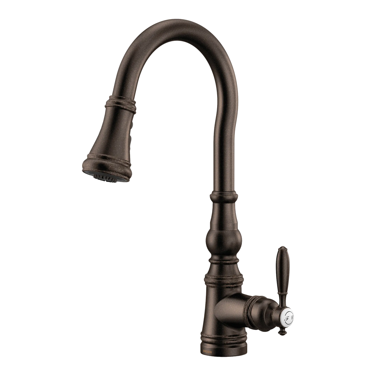 Moen Weymouth Single-Handle High-Arc Pulldown Kitchen Faucet S73004 in Oil Rubbed Bronze (S73004ORB) - view 3