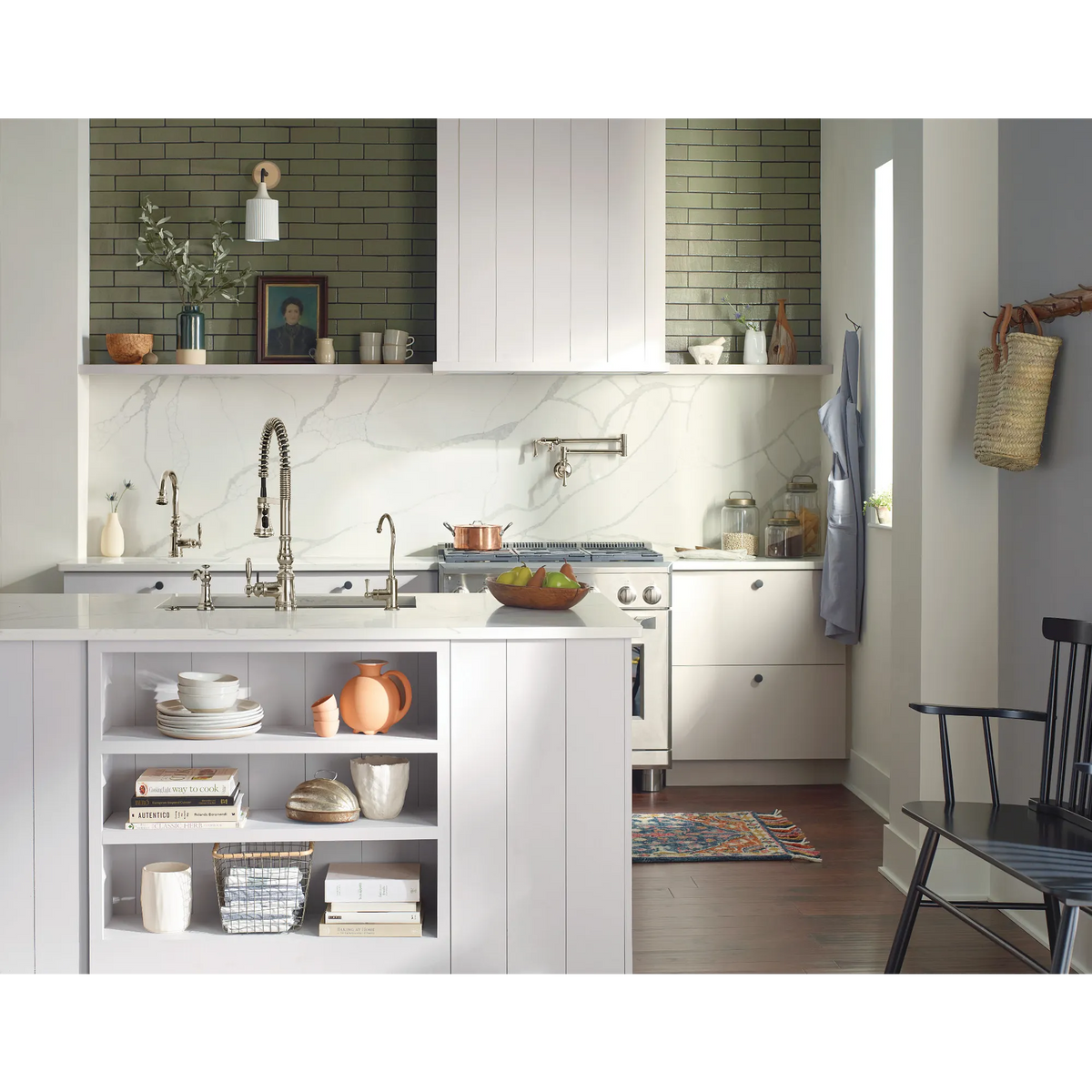 Moen Weymouth Single-Handle High-Arc Pulldown Kitchen Faucet S73104 in Polished Nickel (S73104NL) - view 3
