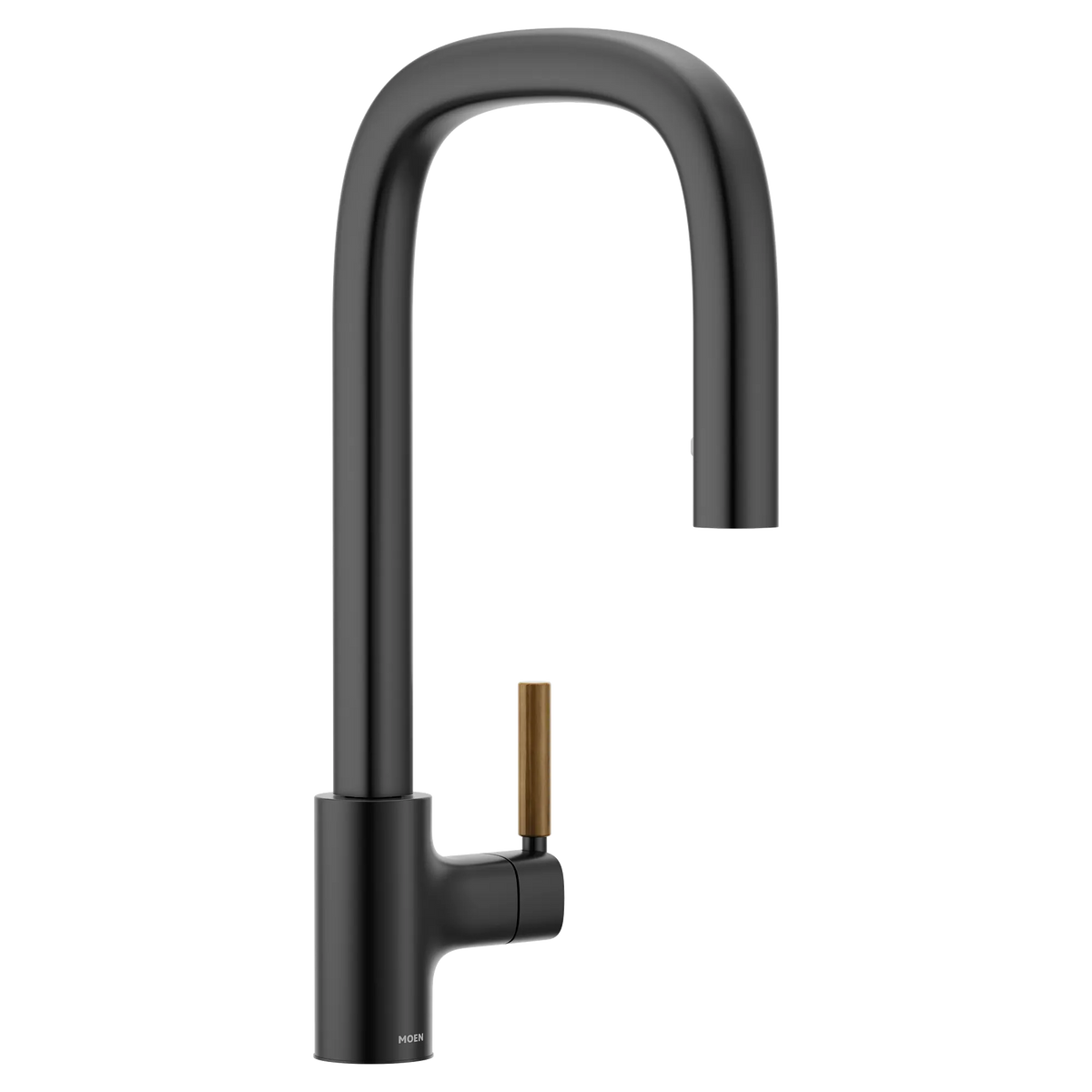 Moen Tenon Single-Handle High-Arc Pulldown Kitchen Faucet S74001 in Matte Black (S74001BL) - view 12