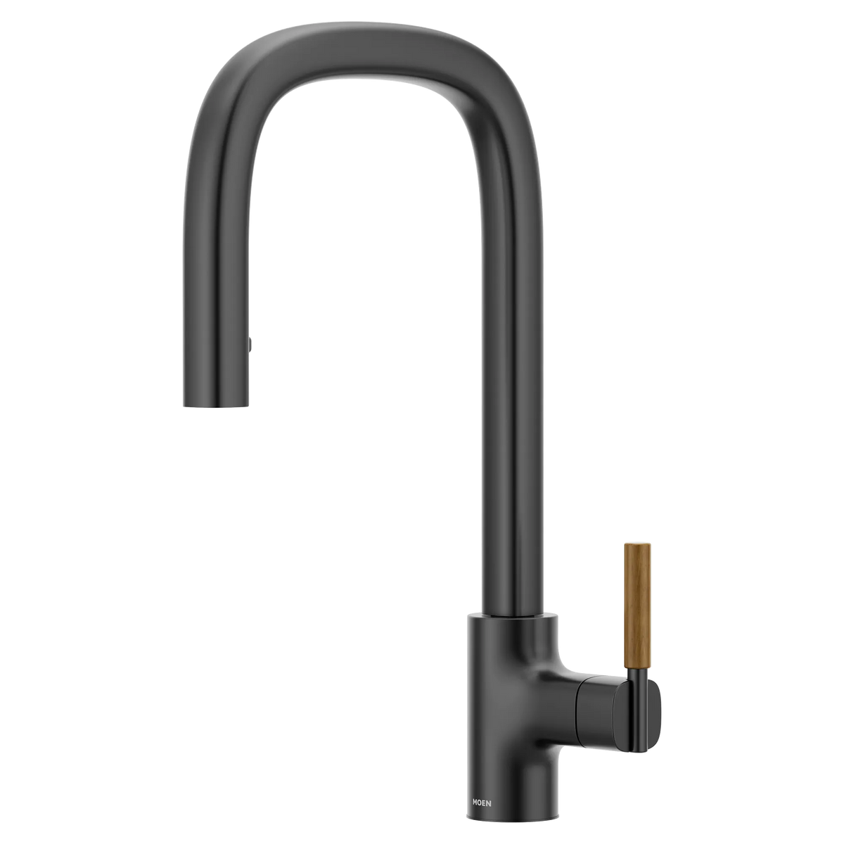 Moen Tenon Single-Handle High-Arc Pulldown Kitchen Faucet S74001 in Matte Black (S74001BL) - view 13