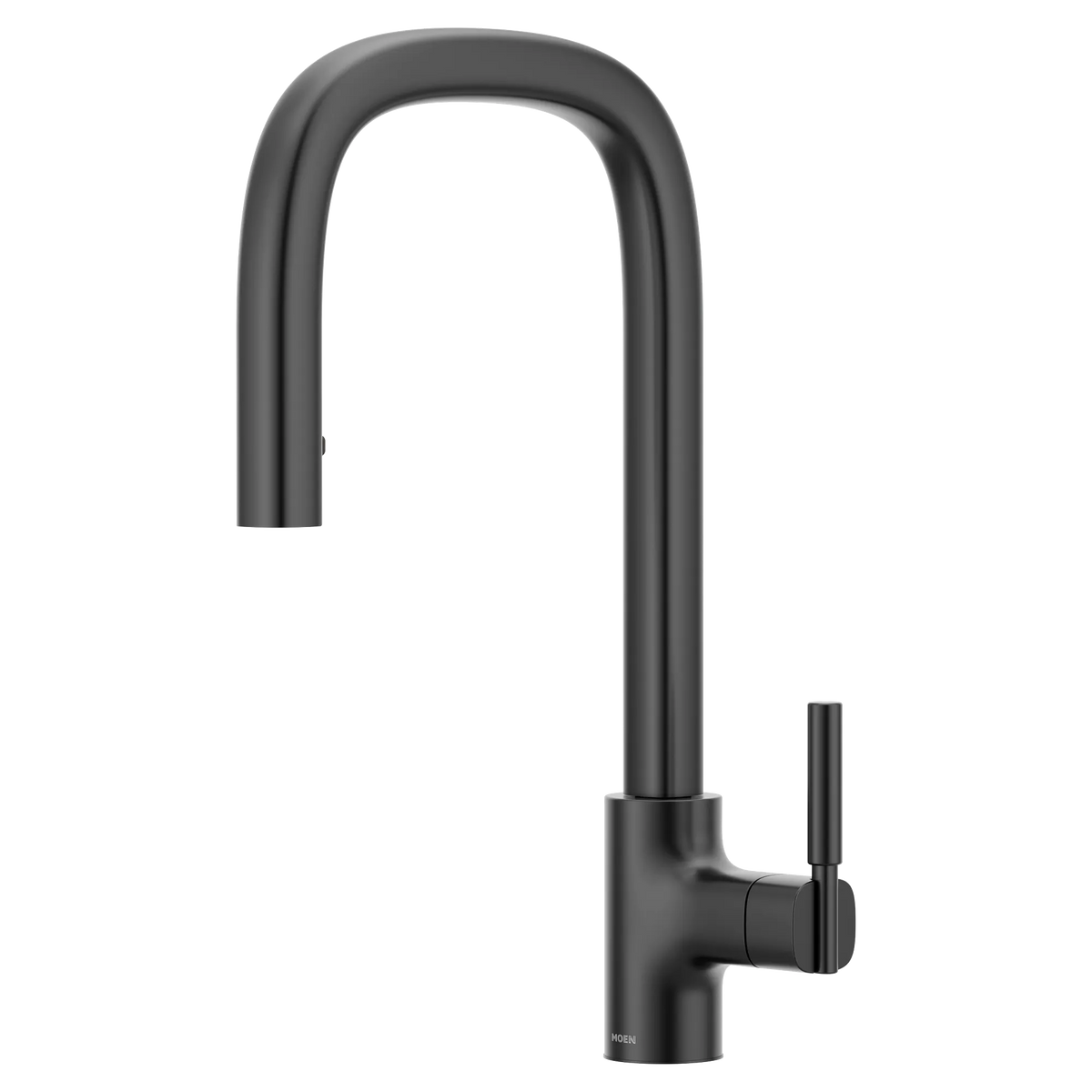 Moen Tenon Single-Handle High-Arc Pulldown Kitchen Faucet S74001 in Matte Black (S74001BL) - view 10