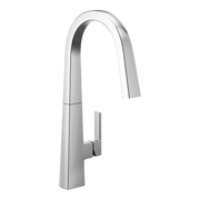 Moen Nio Single-Handle High-Arc Pulldown Kitchen Faucet S75005 in Chrome (S75005)
