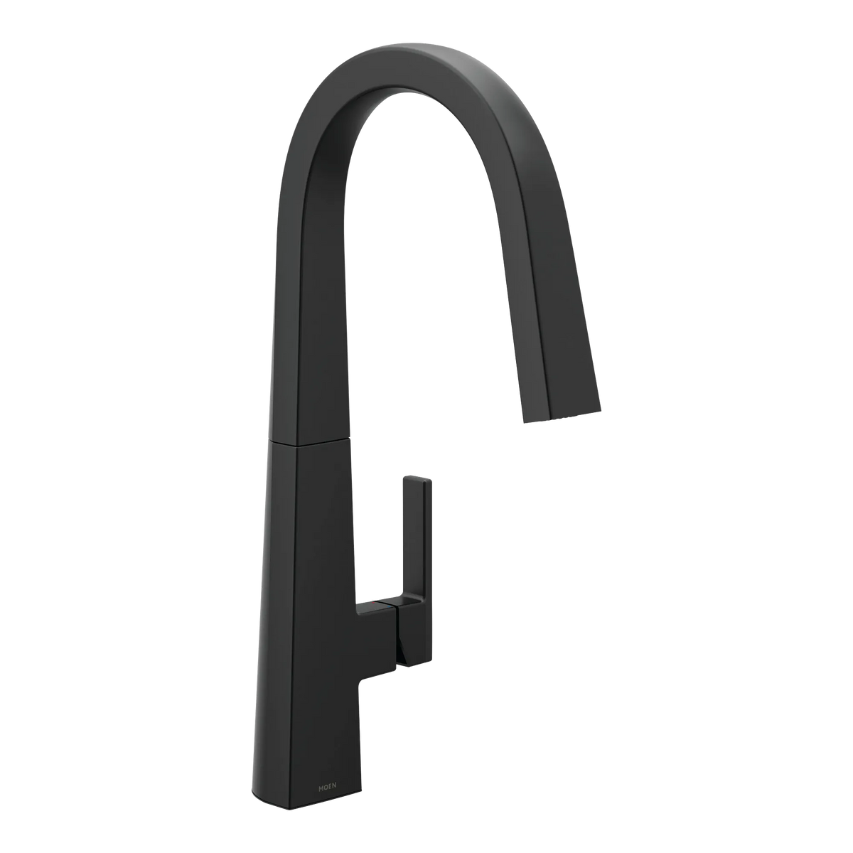 Moen Nio Single-Handle High-Arc Pulldown Kitchen Faucet S75005 in Matte Black (S75005BL) - view 3