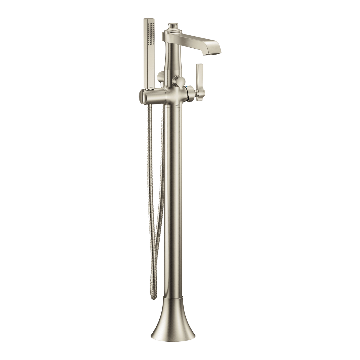 Moen Flara Single-Handle Tub Filler With Hand Shower S931 in Brushed Nickel (S931BN)