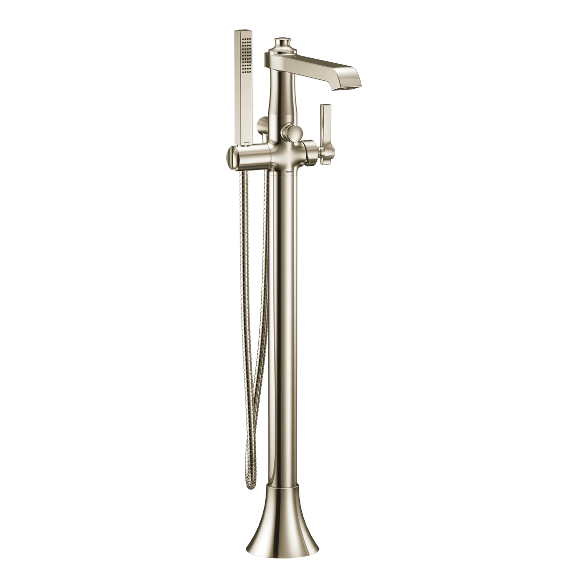 Moen Flara Single-Handle Tub Filler With Hand Shower S931 in Polished Nickel (S931NL) - view 2