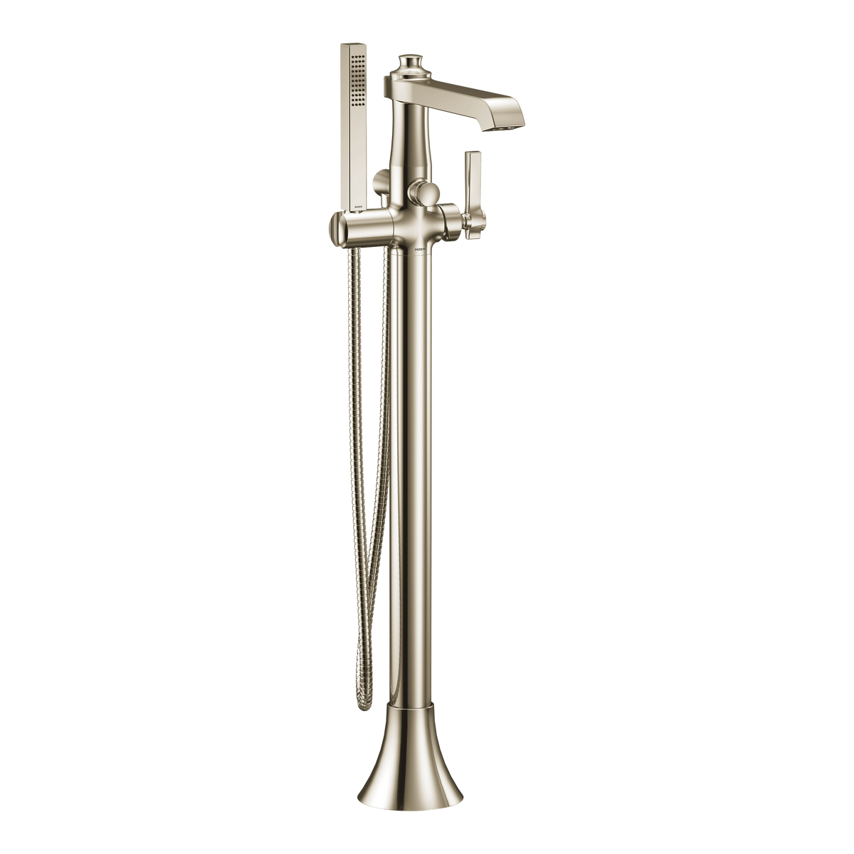 Moen Flara Single-Handle Tub Filler With Hand Shower S931 in Polished Nickel (S931NL)