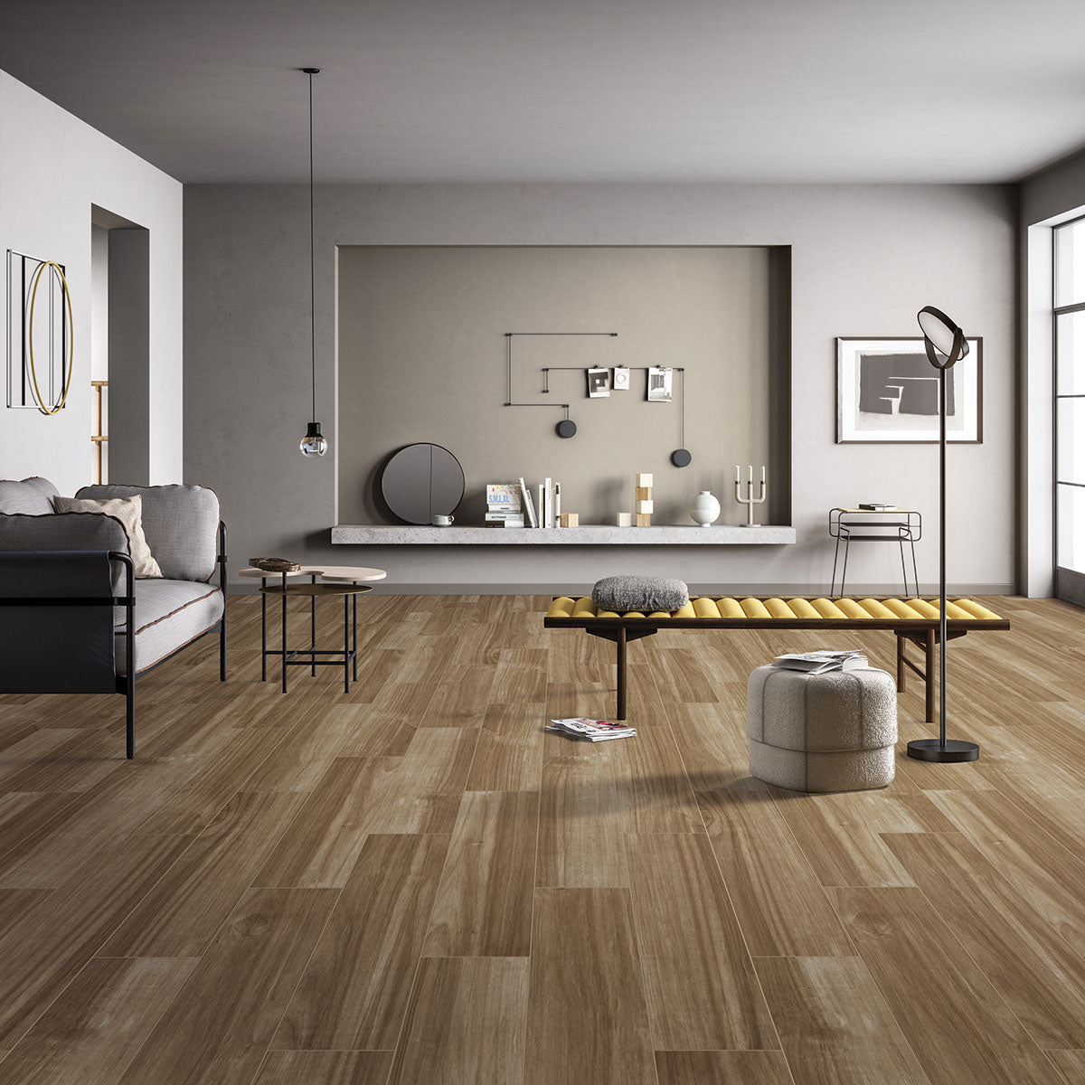 MSI Havenwood Saddle 8 x 36 Matte Porcelain tile (NHAVSAD8X36) – MSI room scene