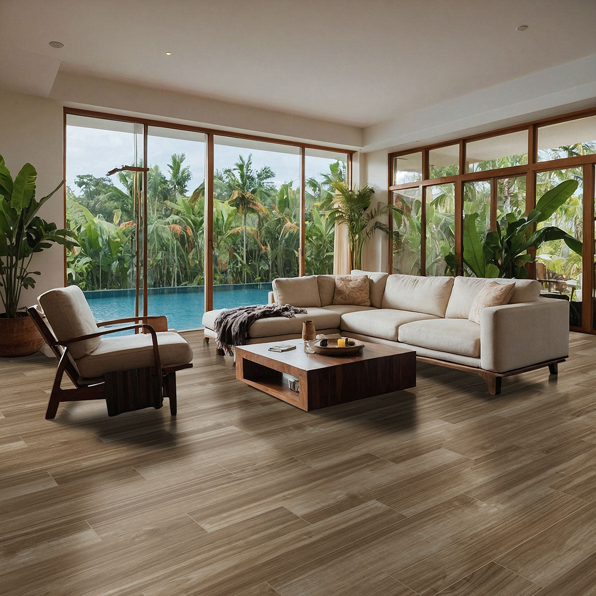 MSI Havenwood Saddle 8 x 36 Matte Porcelain tile (NHAVSAD8X36) – MSI room scene
