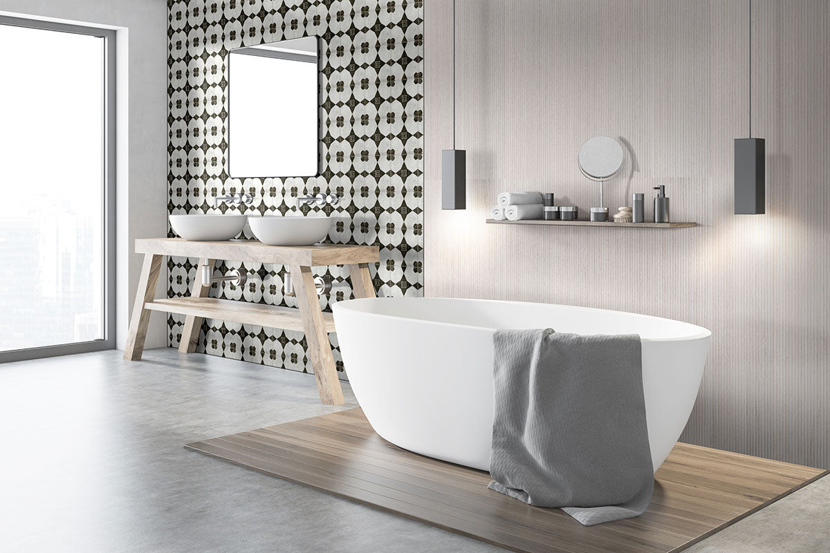 MSI Zaria Sak 8 x 8 Matte Porcelain tile (NZARSAK8X8) – MSI room scene