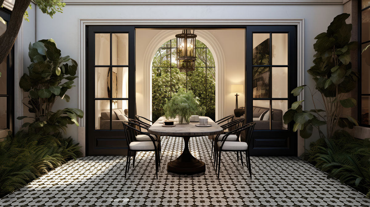 MSI Zaria Sak 8 x 8 Matte Porcelain tile (NZARSAK8X8) – MSI room scene