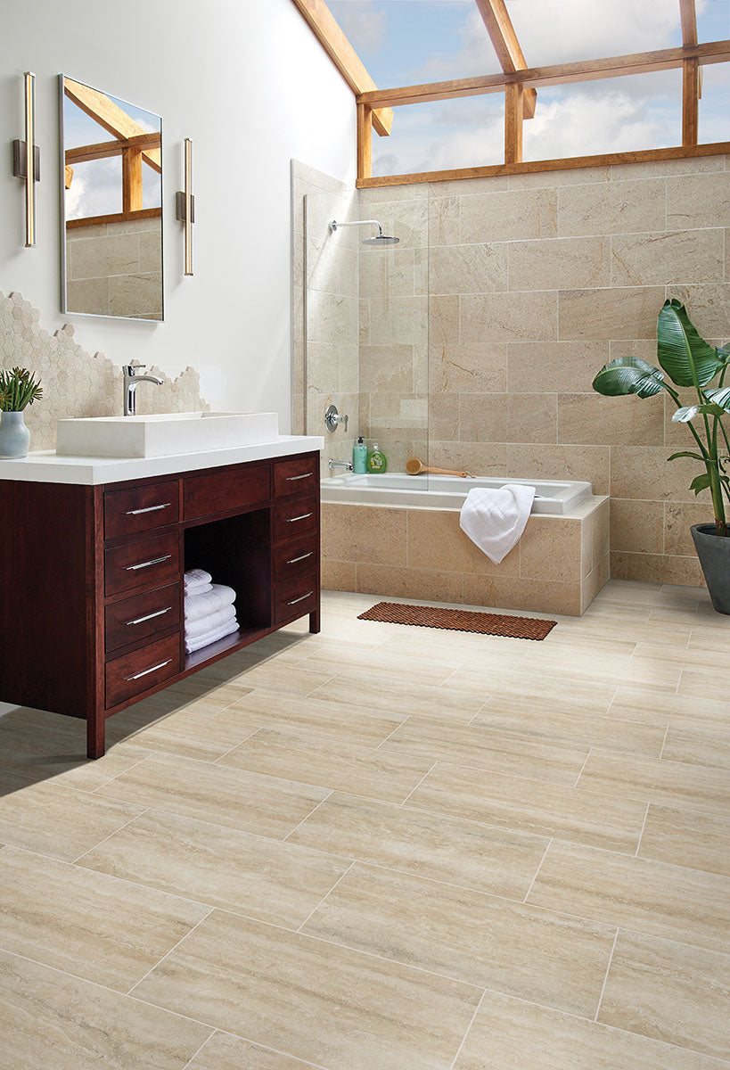 MSI Veneto Sand 2 x 2 Matte Porcelain mosaic (NVENESAN2X2) – MSI room scene