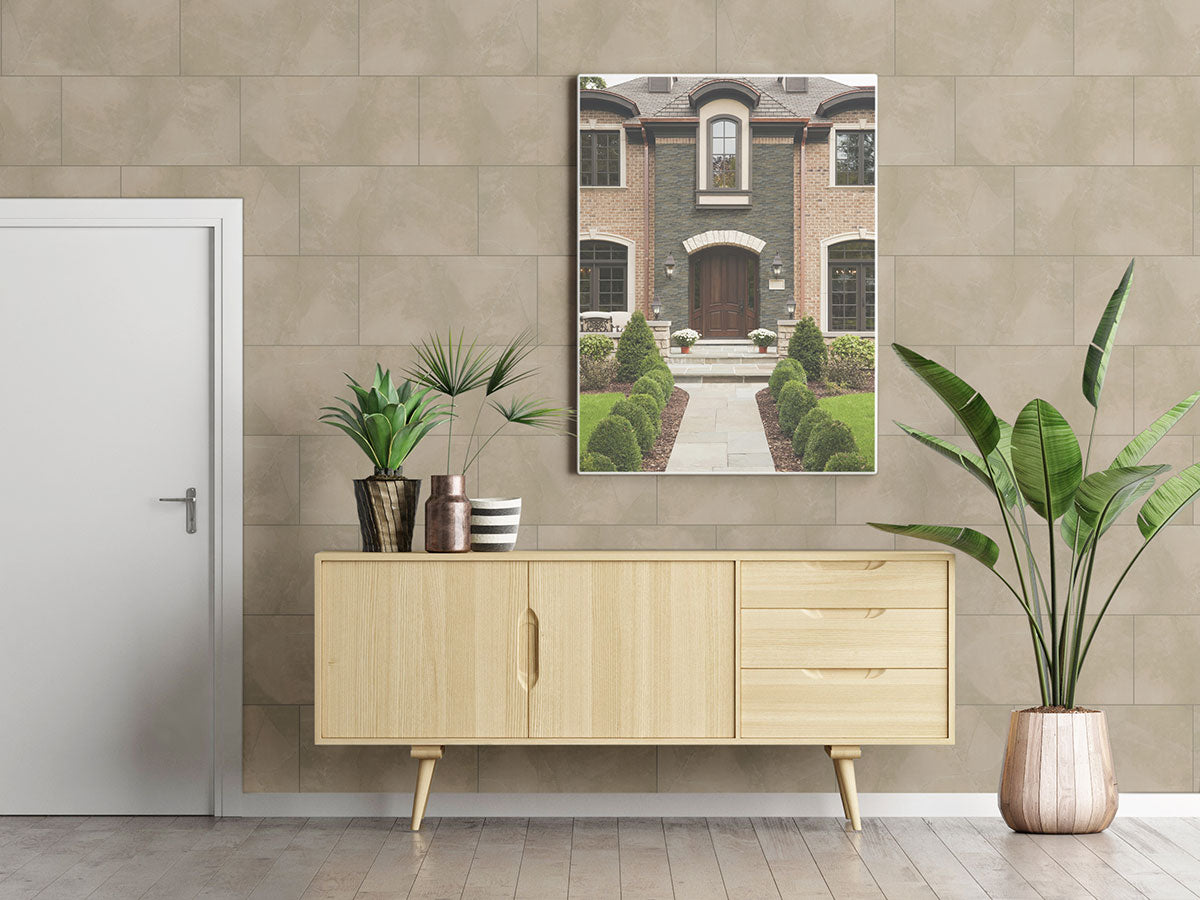 MSI Sande Cream 48 x 48 Matte Porcelain tile (NSANCRE4848) – MSI room scene (living room)
