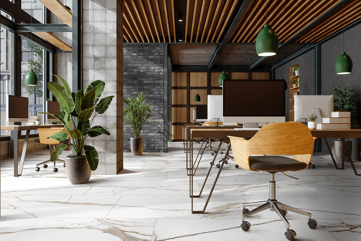 MSI Savoy Crema 24 x 48 Polished Porcelain tile (NSAVCRE2448P) – MSI room scene