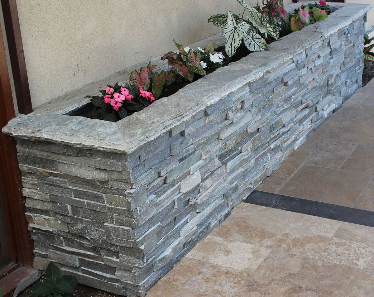 MSI Sierra Blue stacked stone 6 x 12 x 6 (LPNLQSIEBLU618COR)