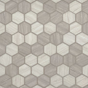MSI Silva Oak 2" Hexagon Glass mosaic (SMOT-GLS-SILVA6MM) – MSI product image