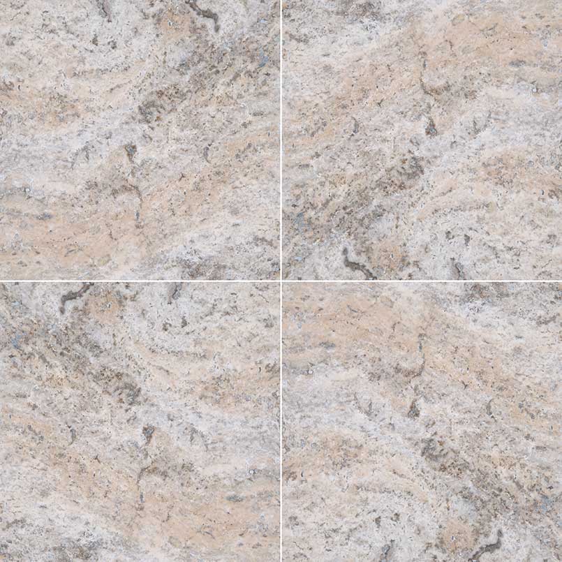 MSI Silver Travertine 12 x 12 Honed Travertine tile (TTSILTR1212HF) – MSI product image