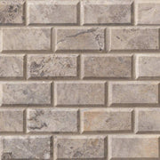 MSI Silver Travertine 2 x 4 Honed Travertine mosaic (SMOT-SILTRA-2X4HB) – MSI product image