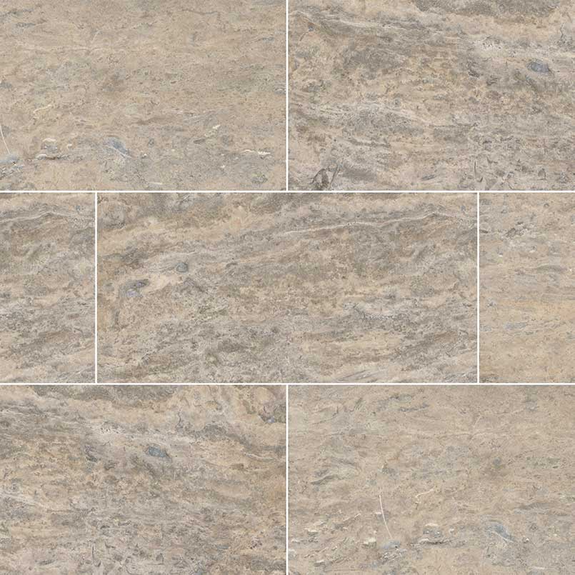 MSI Silver Vein Cut 12 x 24 Honed Travertine tile (TTSILTRVC1224HF) – MSI product image