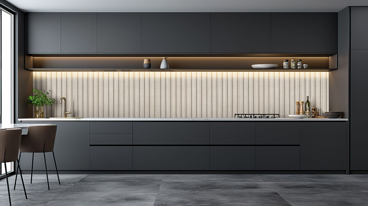 MSI Sinfonia Hip Hop Arena 6 x 16 Matte Porcelain tile (NWGSINHIPARE6X16) – MSI room scene (kitchen)