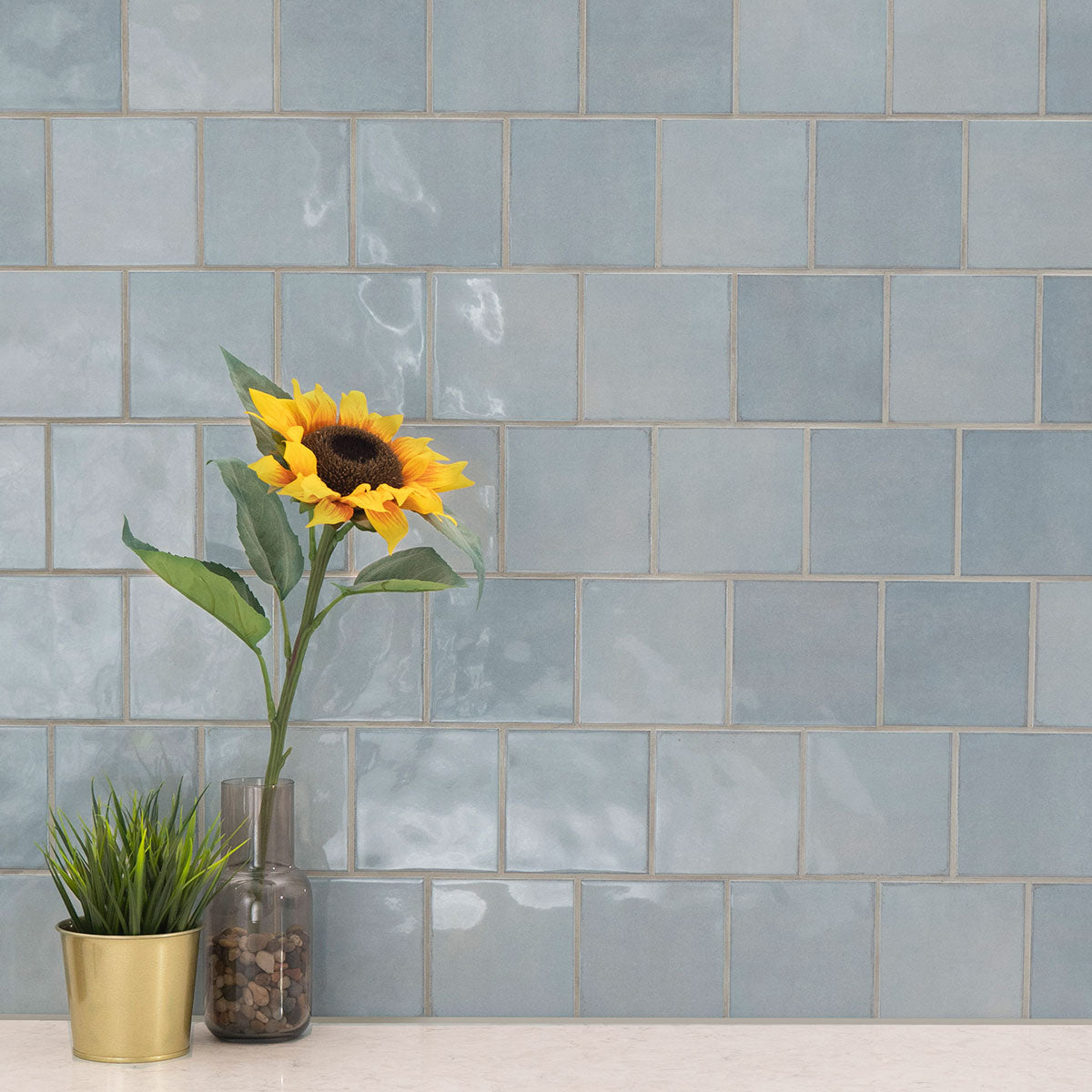 MSI Renzo Sky 5 x 5 Glossy Ceramic tile (NRENSKY5X5) – MSI room scene