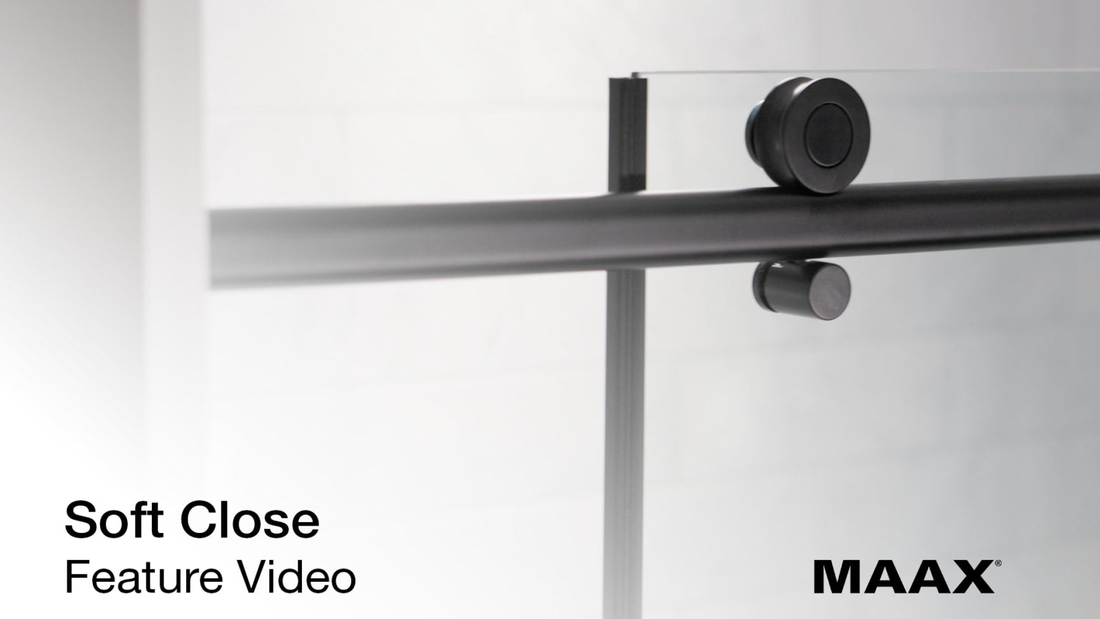 Uptown 44-47 x 76 in. 8 mm Bypass Shower Door for Alcove Installation with Clear glass in Matte Black - Plumbing Market