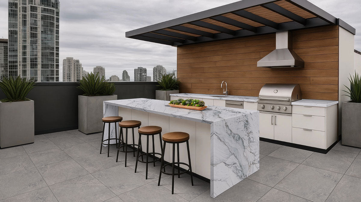 MSI Soreno Grigio 13 x 24 Matte Porcelain pool coping (LCOPNSORGRI1324-EE) – MSI room scene
