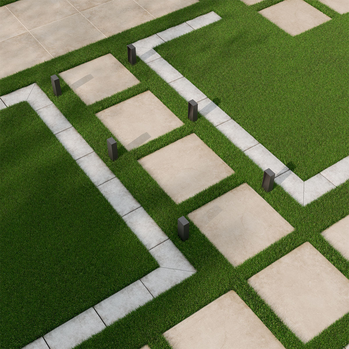 MSI Soreno Taupe 24 x 24 Matte Porcelain paver (LPAVNSORTAU2424) – MSI room scene