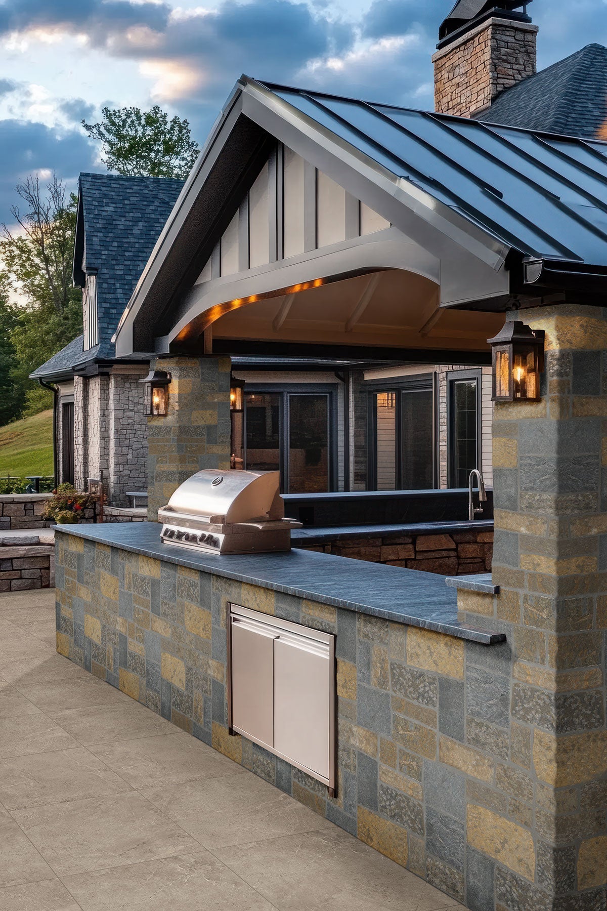 MSI Soreno Taupe 24 x 24 Matte Porcelain paver (LPAVNSORTAU2424) – MSI room scene