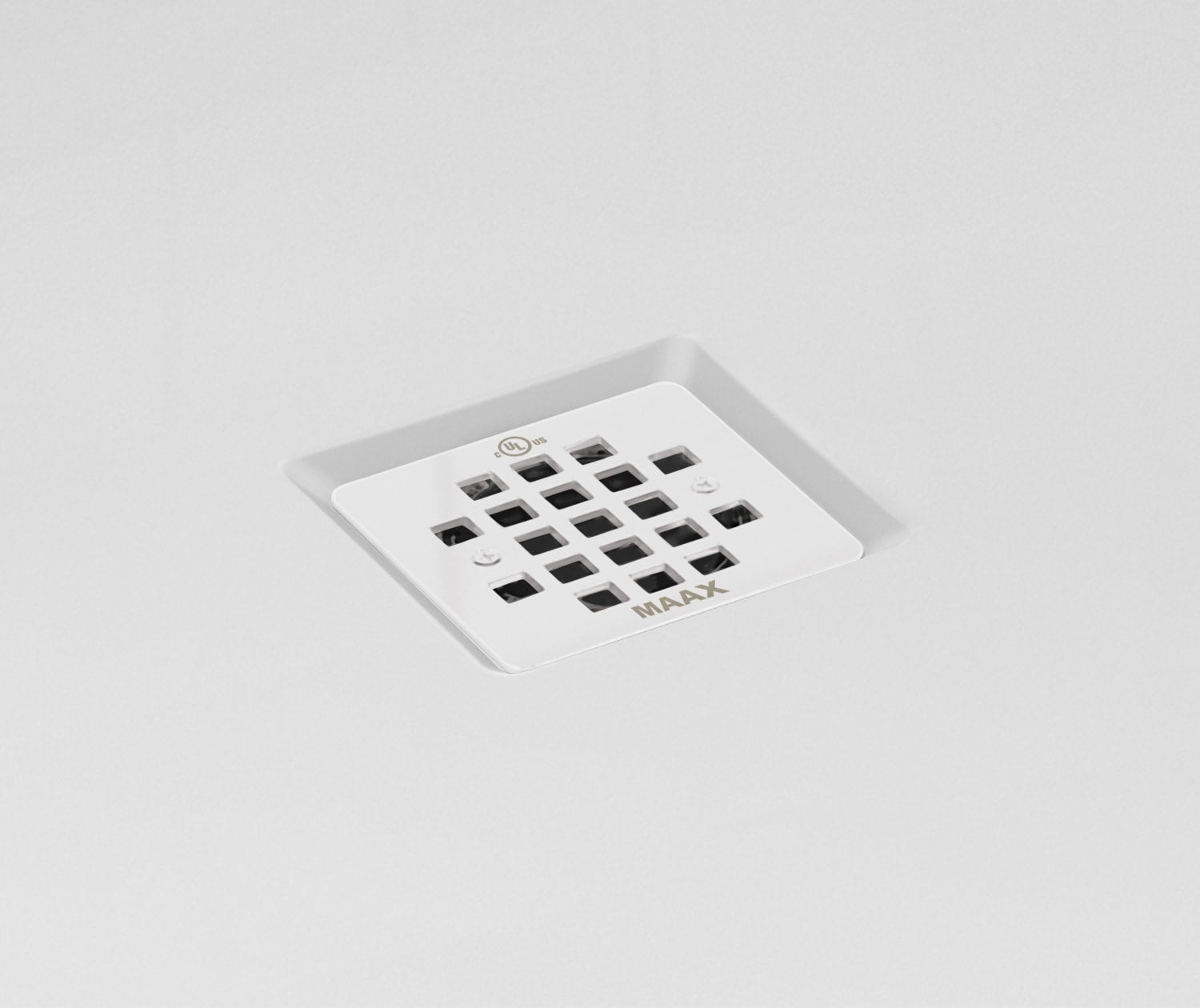 B3Square 4832 Acrylic Alcove Shower Base in White with Center Drain - Plumbing Market