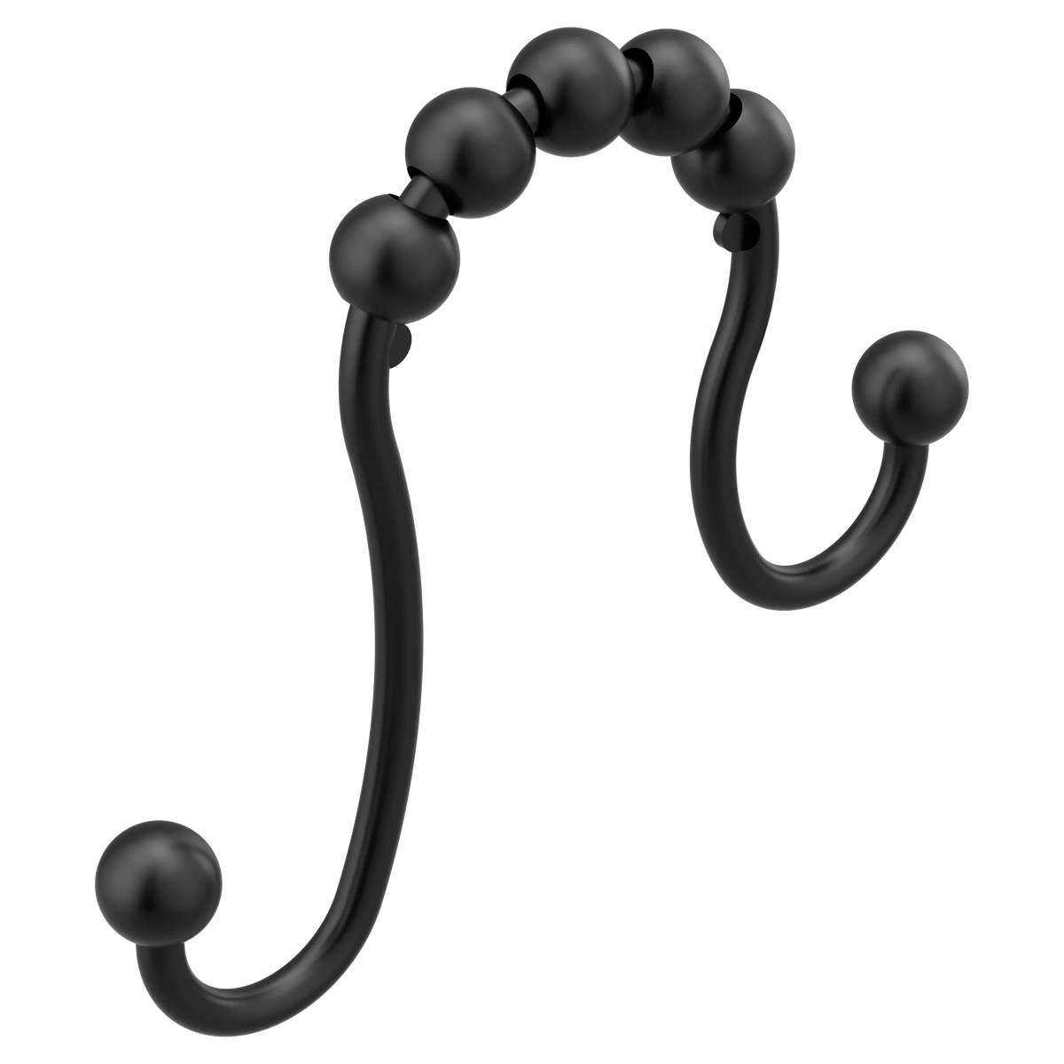 Moen Shower Curtain Rings SR2201 in Matte Black (SR2201BL) - view 4