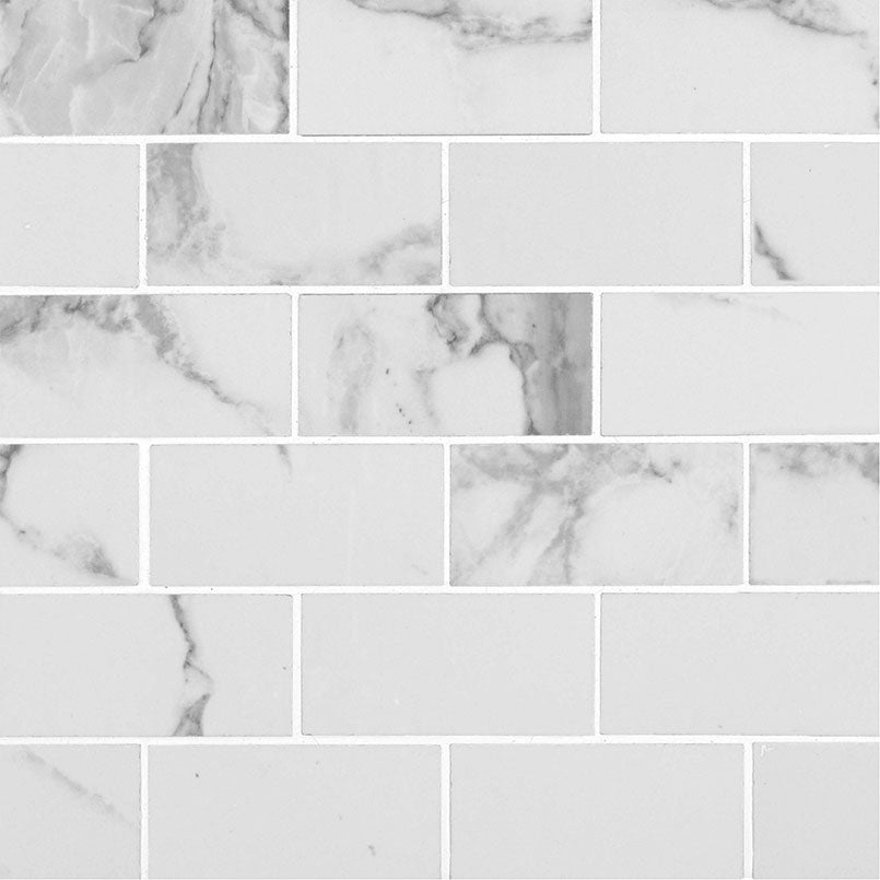 MSI Pietra Statuario 2 x 4 Polished Porcelain mosaic (NPIESTA2X4P-N) – MSI product image