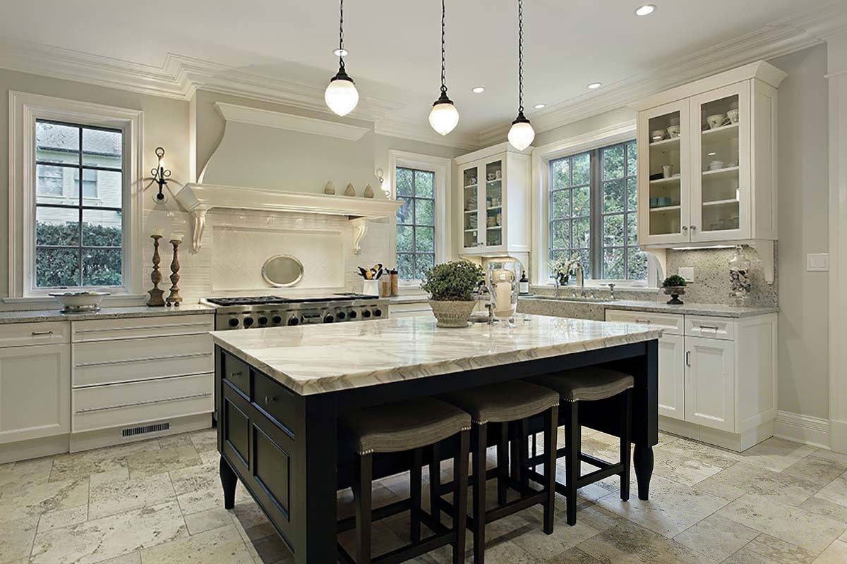 MSI Silver Travertine Honed Unfilled Chiseled Brushed Travertine tile (TTSIL-PAT-HUCB) – MSI room scene