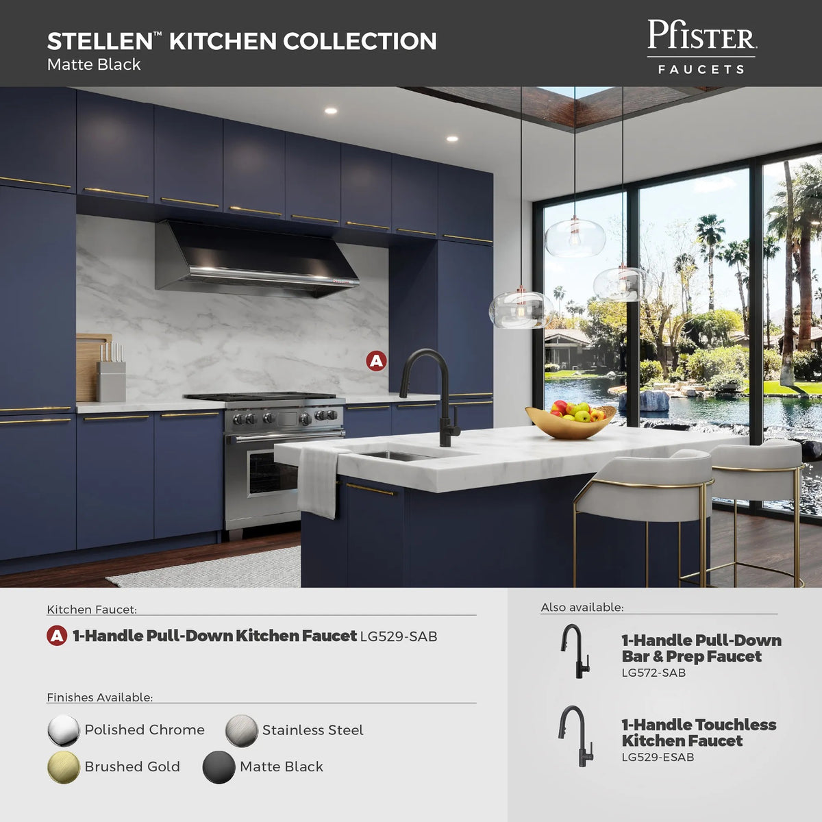 Pfister LG529-SAB Matte Black - detail 2