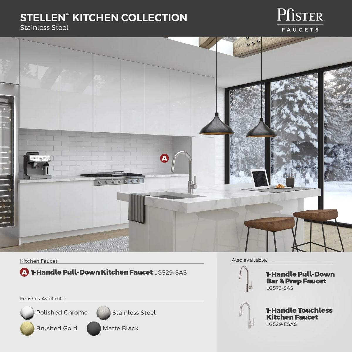 Pfister LG529-SAS Stainless Steel - detail 1