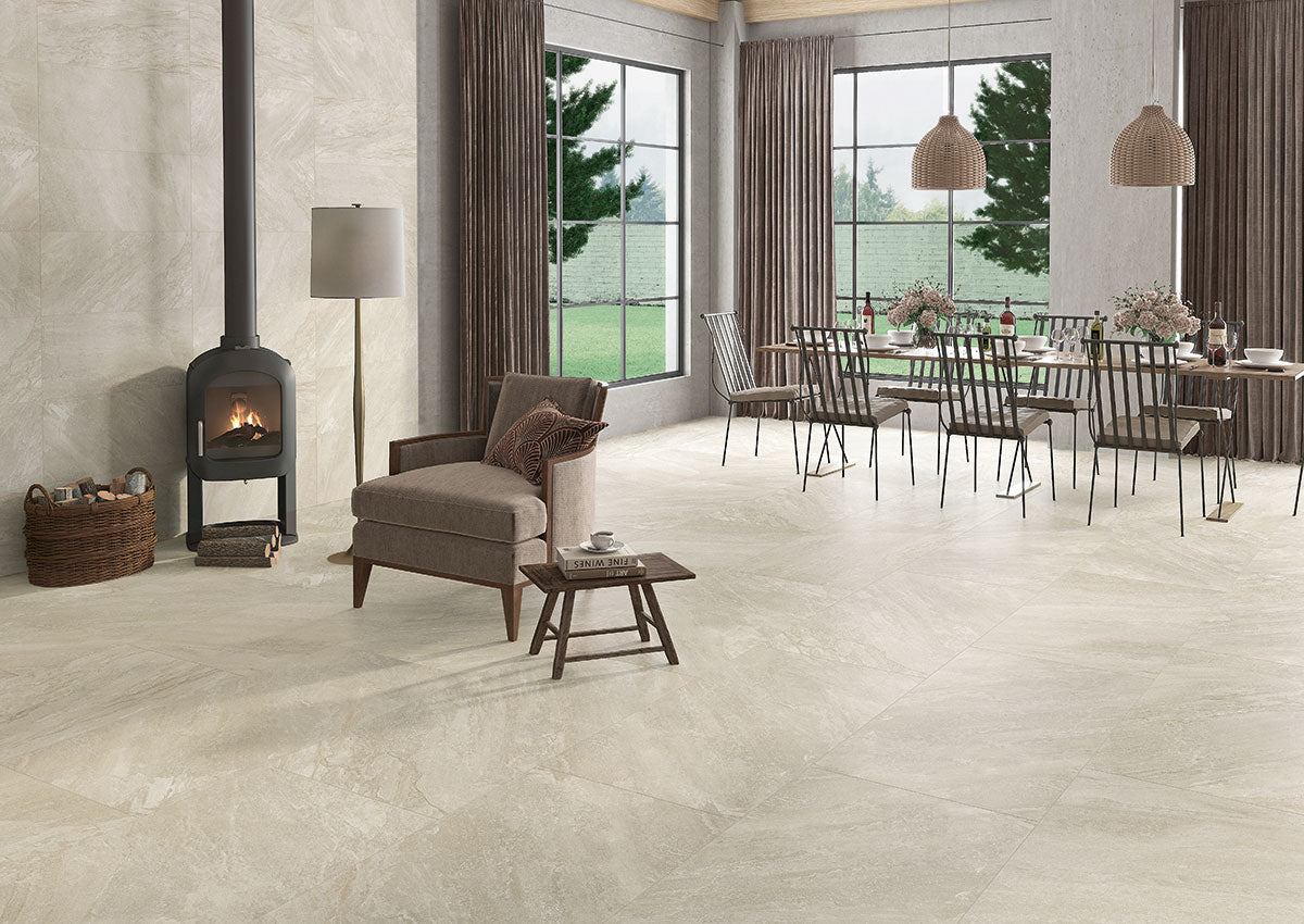 MSI Traktion Stowe Desert Amber 24 x 48 Matte Porcelain tile (NSTODESAMB2448) – MSI room scene