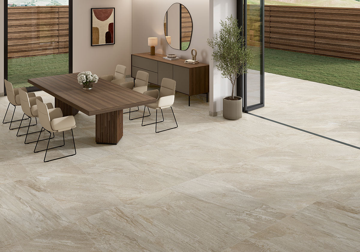 MSI Traktion Stowe Desert Amber 24 x 48 Matte Porcelain tile (NSTODESAMB2448) – MSI room scene