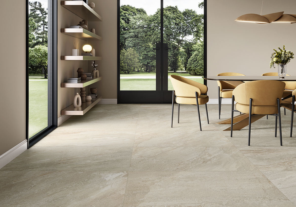 MSI Traktion Stowe Desert Amber 24 x 48 Matte Porcelain tile (NSTODESAMB2448) – MSI room scene
