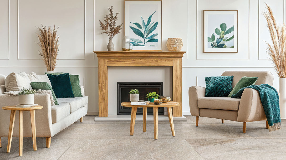 MSI Traktion Stowe Desert Amber 2 x 2 Matte Porcelain mosaic (NSTODESAMB2X2) – MSI room scene (living room)