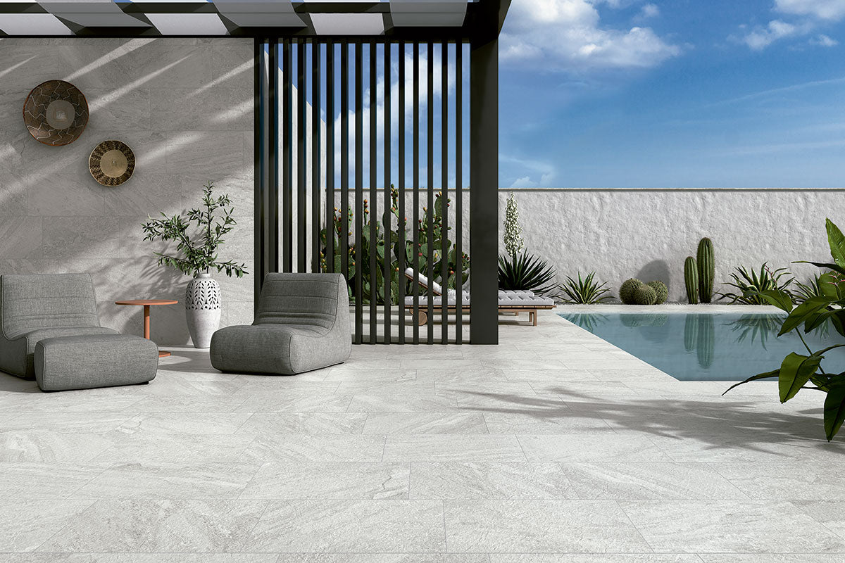 MSI Traktion Stowe Silver Dune 2 x 2 Matte Porcelain mosaic (NSTOSILDUN2X2) – MSI room scene