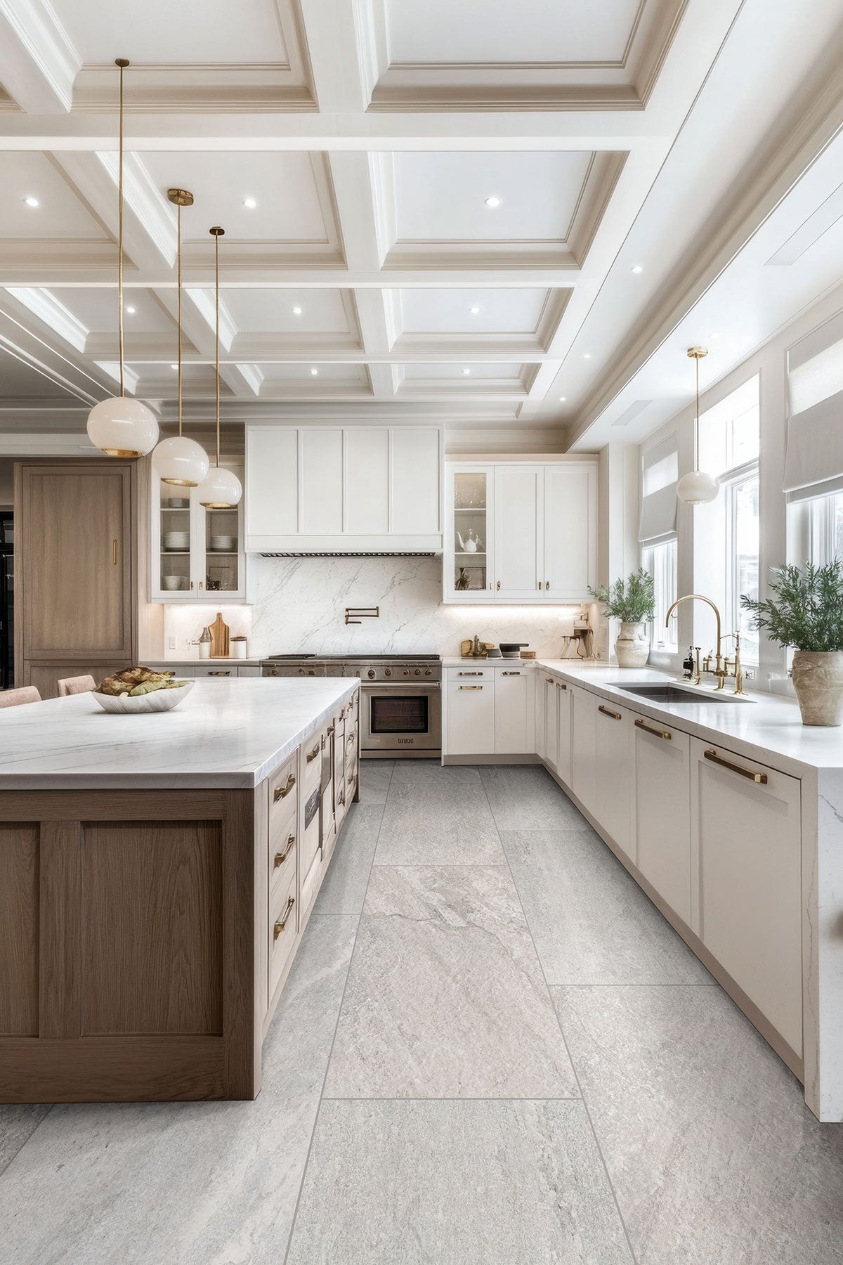 MSI Traktion Stowe Silver Dune 2 x 2 Matte Porcelain mosaic (NSTOSILDUN2X2) – MSI room scene (kitchen)