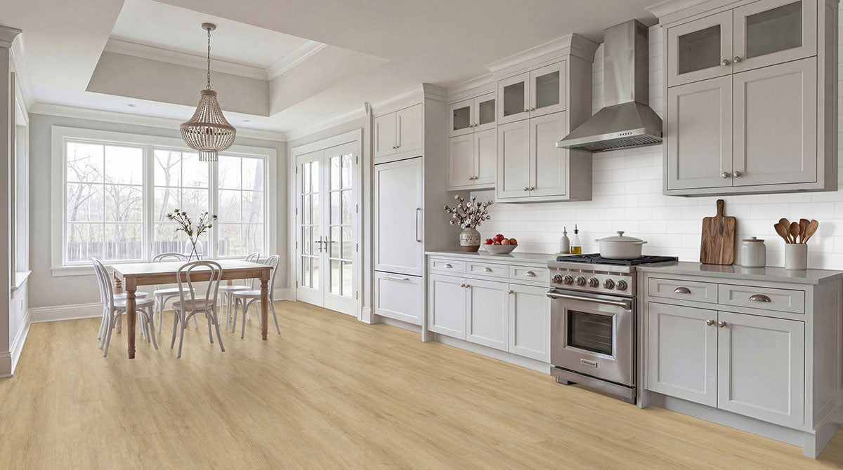 MSI White 4 x 12 Glossy Ceramic tile (NWHIGLO4X12-N) – MSI room scene (kitchen)