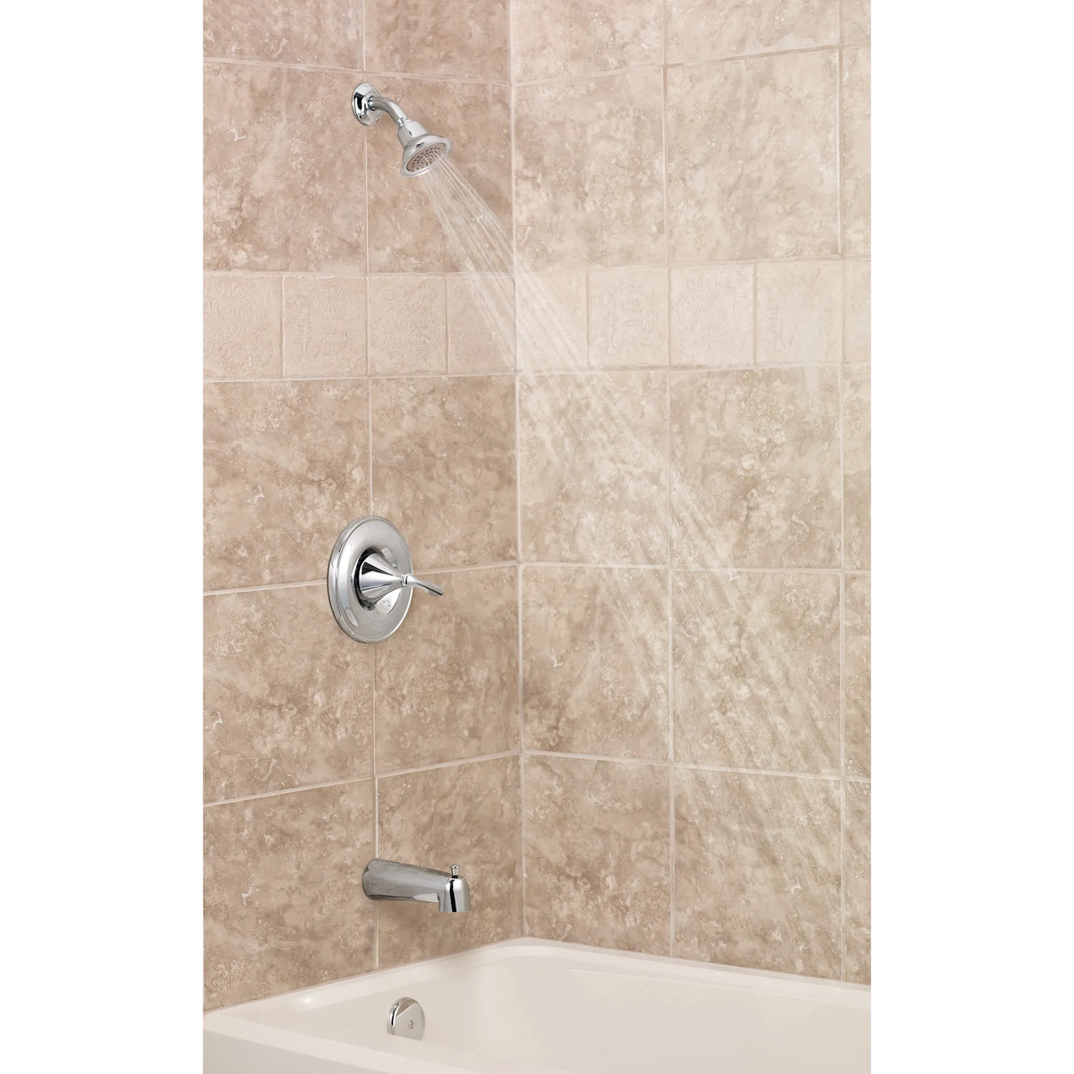 Moen Eva Posi-Temp Tub/Shower T2133 in Brushed Nickel (T2133BN) - view 4