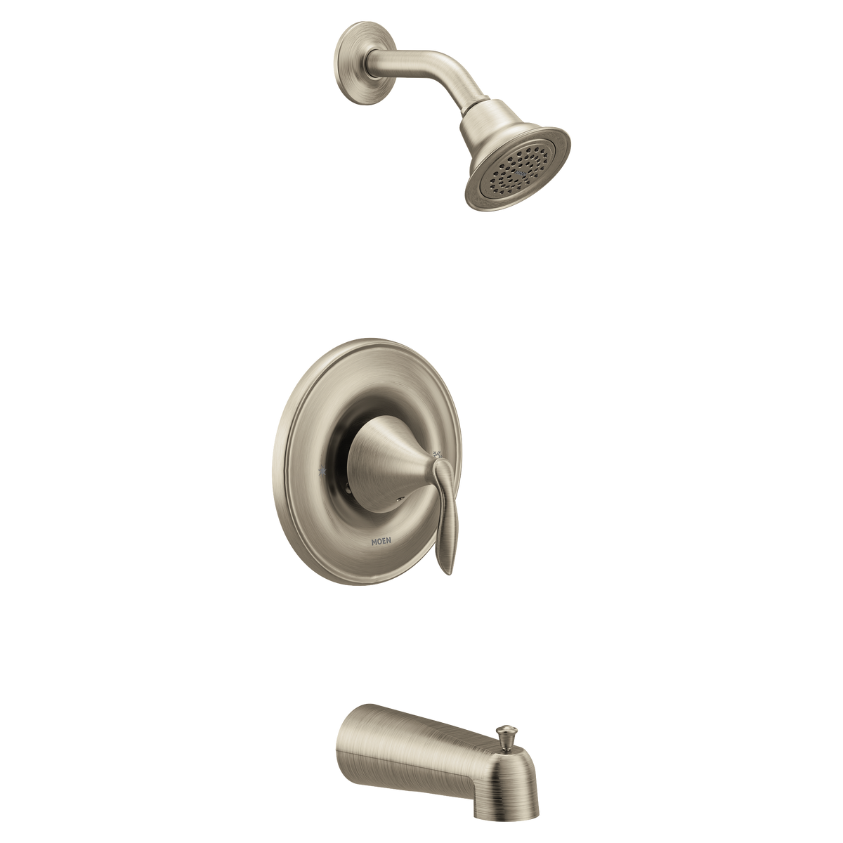 Moen Eva Posi-Temp Tub/Shower T2133 in Brushed Nickel (T2133BN)