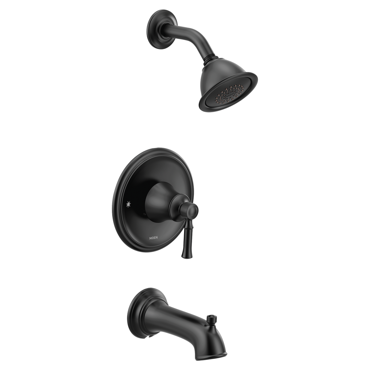 Moen Dartmoor Posi-Temp Tub/Shower T2183 in Matte Black (T2183BL)