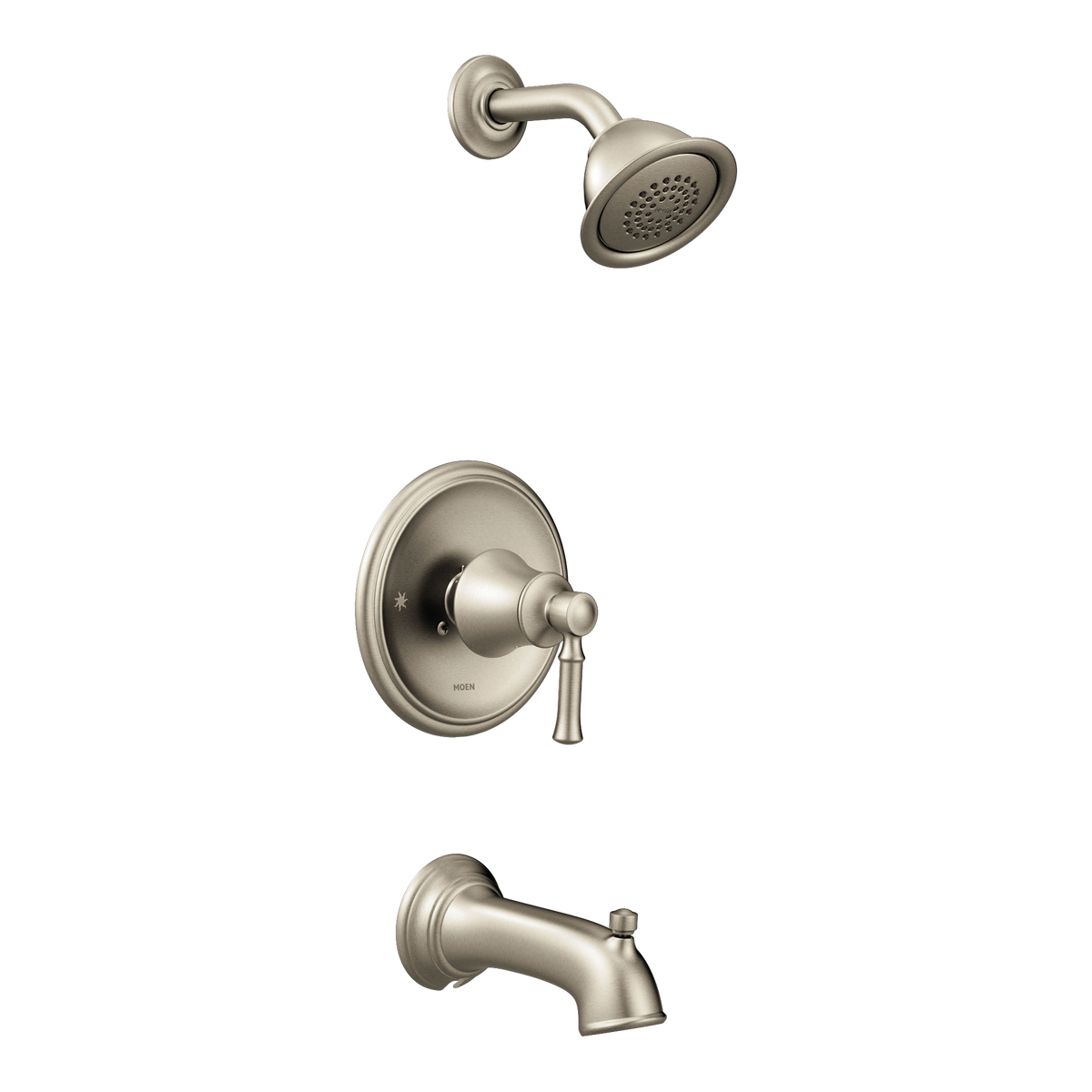 Moen Dartmoor Posi-Temp Tub/Shower T2183 in Brushed Nickel (T2183BN)