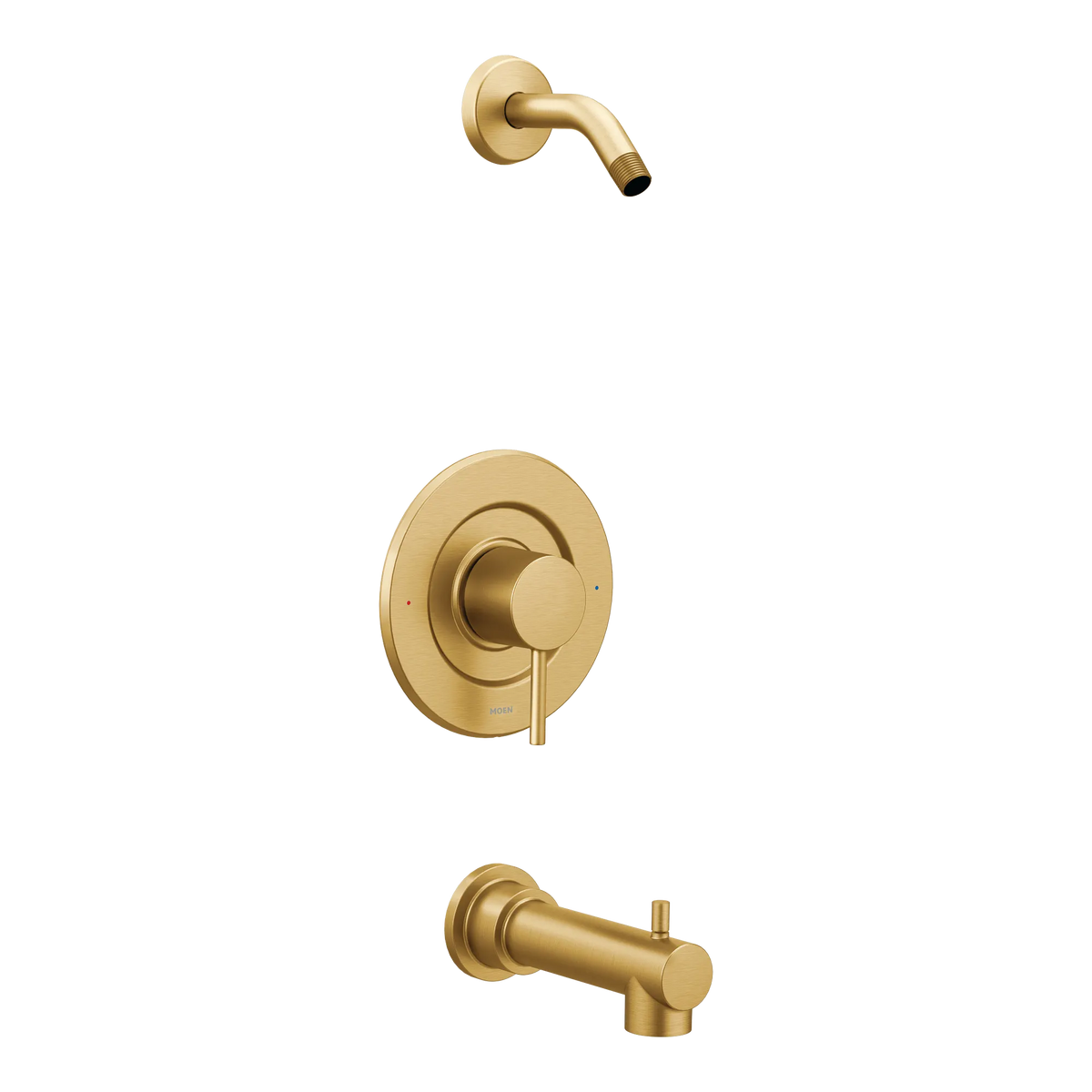 Moen Align Posi-Temp Tub/Shower - No Head T2193NH in Brushed Gold (T2193NHBG) - view 2