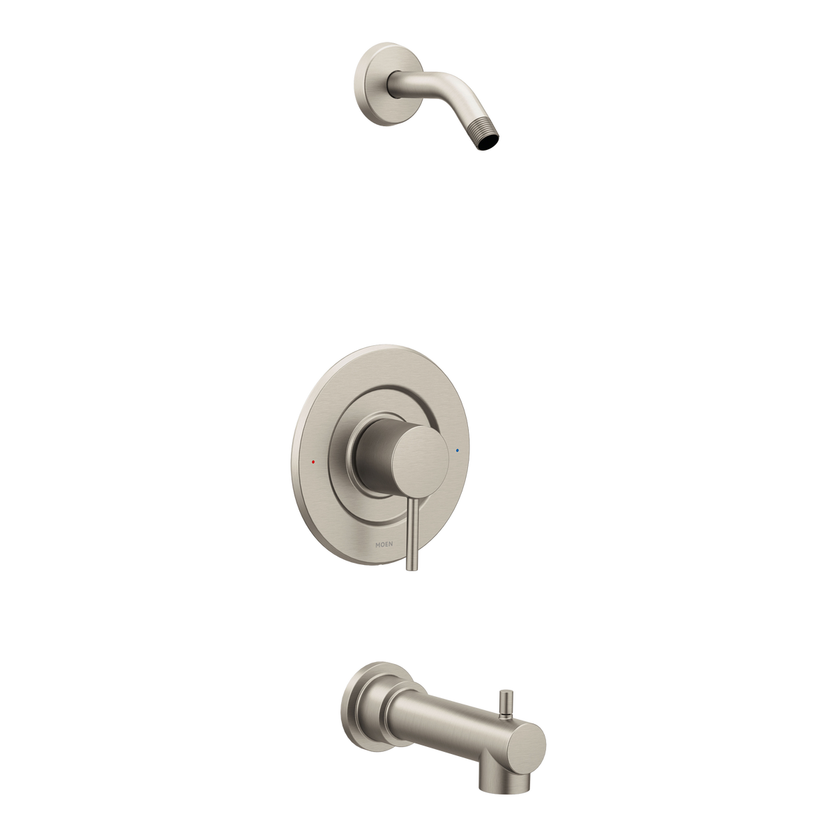 Moen Align Posi-Temp Tub/Shower - No Head T2193NH in Brushed Nickel (T2193NHBN)