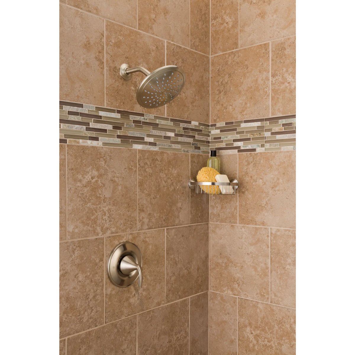 Moen Wynford Shower Basket YB5275 in Brushed Nickel (YB5275BN) - view 2