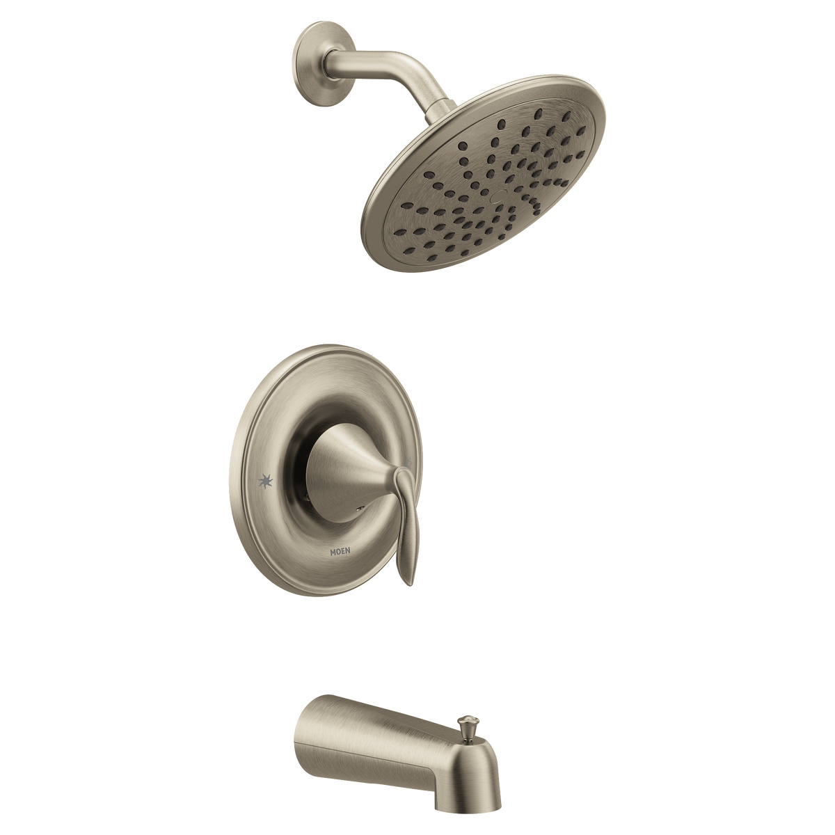 Moen Eva Posi-Temp Eco-Performance Tub/Shower T2233EP in Brushed Nickel (T2233EPBN)